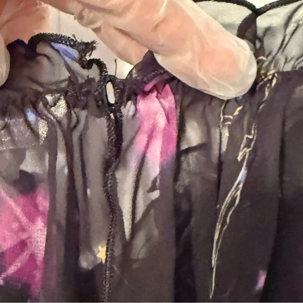 Victoria's Secret Black and Purple Sheer Lingerie baby doll camisole fairy lace - Picture 5 of 7